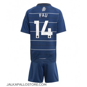 Aston Villa Pau Torres #14 Kolmaspaita Lapsille 2024-25 Lyhythihainen (+ shortsit)
